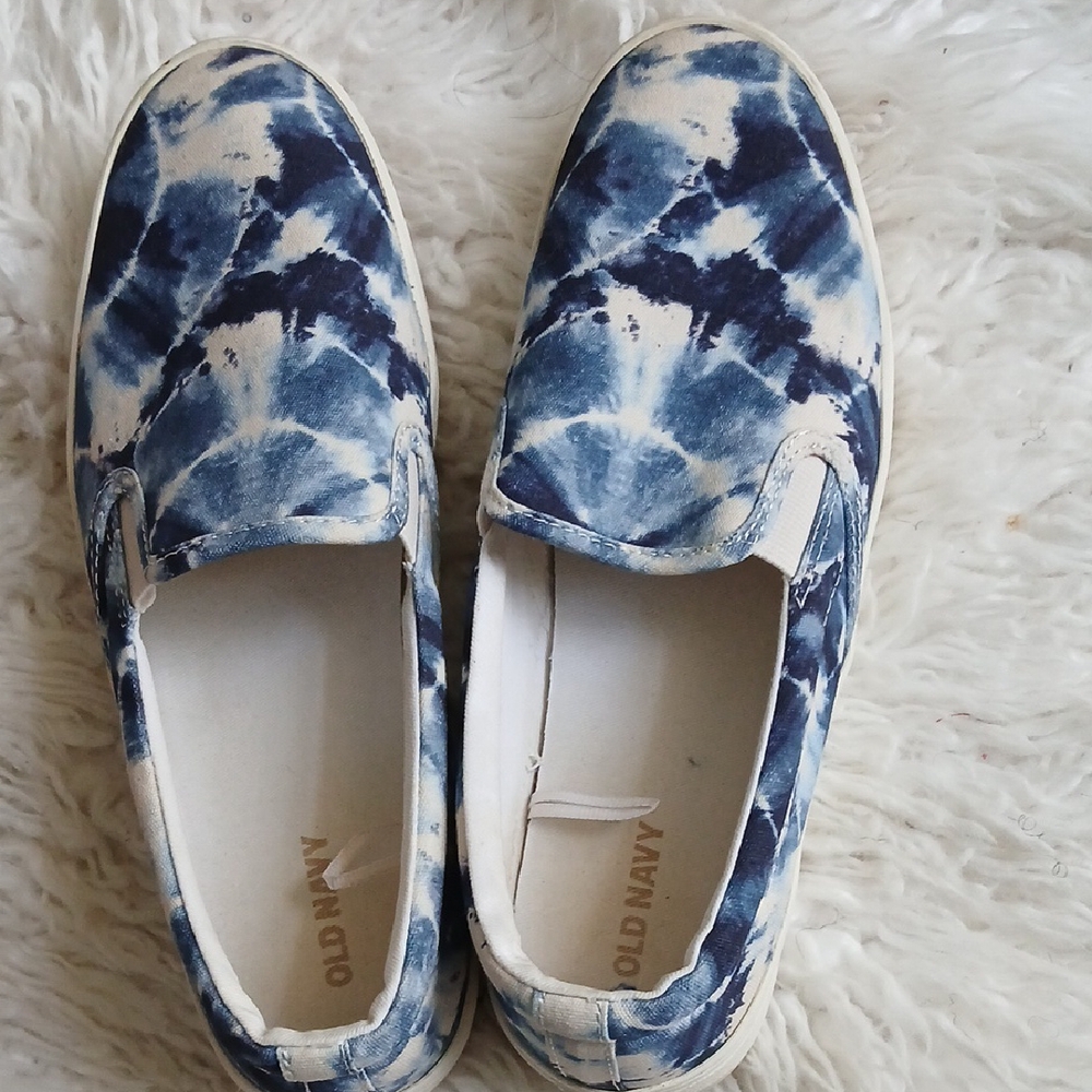 Old Navy Navy Tie-Dye Slip-On Shoes